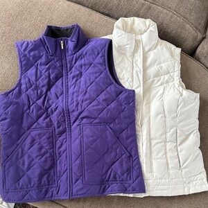 Two women’s Vests - Purple and White